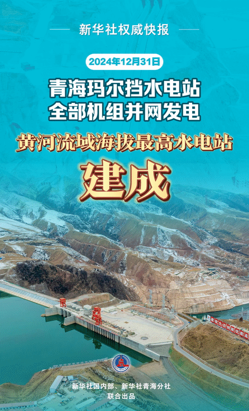 黄河流域海拔最高水电站建成 青海玛尔挡水电站全部机组并网发电开云电竞(图1)